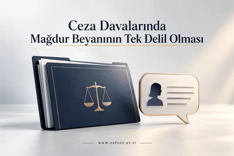 Ceza Davalarında Mağdur Beyanının Tek Delil Olması