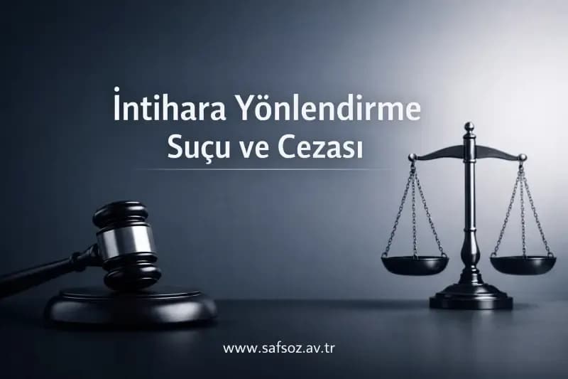 İntihara yönlendirme suçu ve cezası / İzmir Avukat