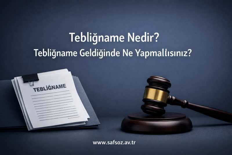 Tebliğname Nedir? Tebliğname Geldiğinde Ne Yapmalısınız?
