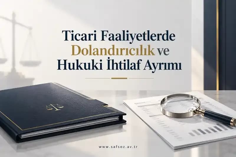 Ticari Faaliyetlerde Dolandırıcılık ve Hukuki İhtilaf Ayrımı