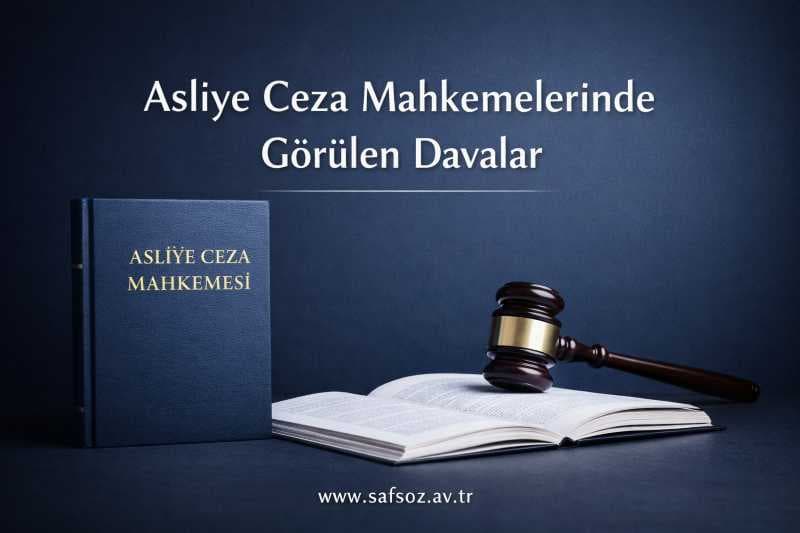 Asliye Ceza Mahkemelerinde görülen davalar - İzmir Avukat