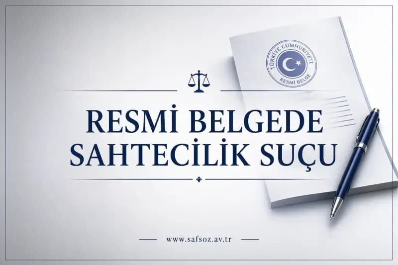 TCK m. 204 Resmi Belgede Sahtecilik Suçu ve Davası