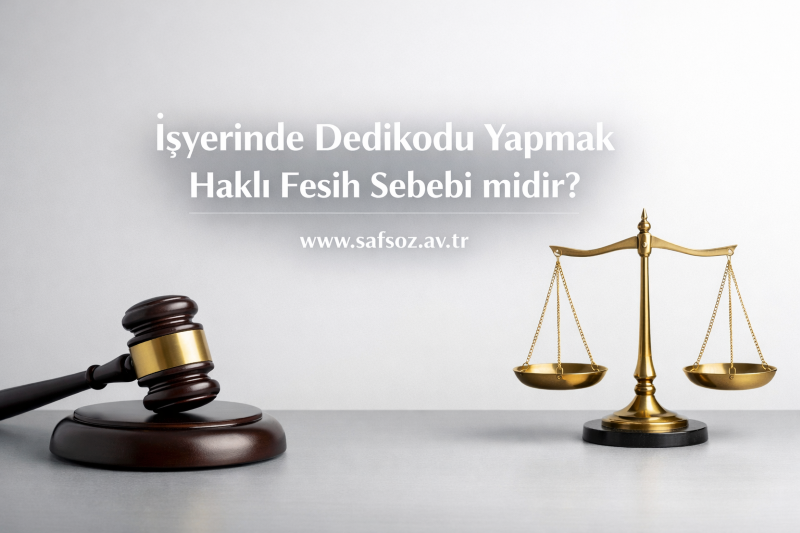 İşyerinde Dedikodu Yapmak Haklı Fesih Sebebi midir?