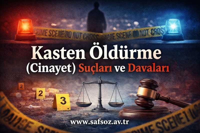 Kasten öldürme (cinayet) suçları ve davaları – İzmir Avukat (2026)